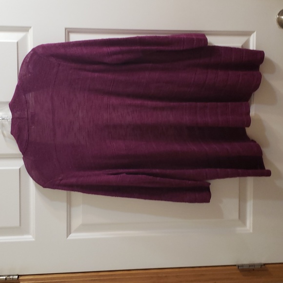 Plum XL open front cardigan - Picture 3 of 3